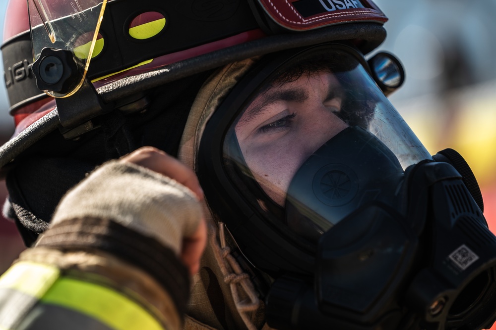 6th CES firefighters complete ARFF training