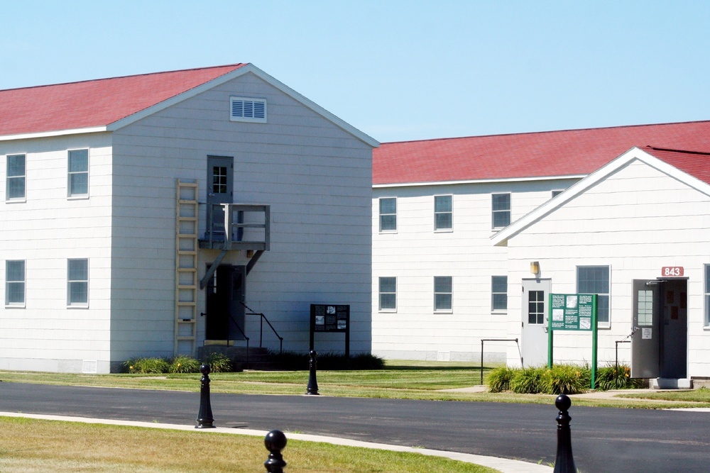 Historical buildings at Fort McCoy's historic Commemorative Area