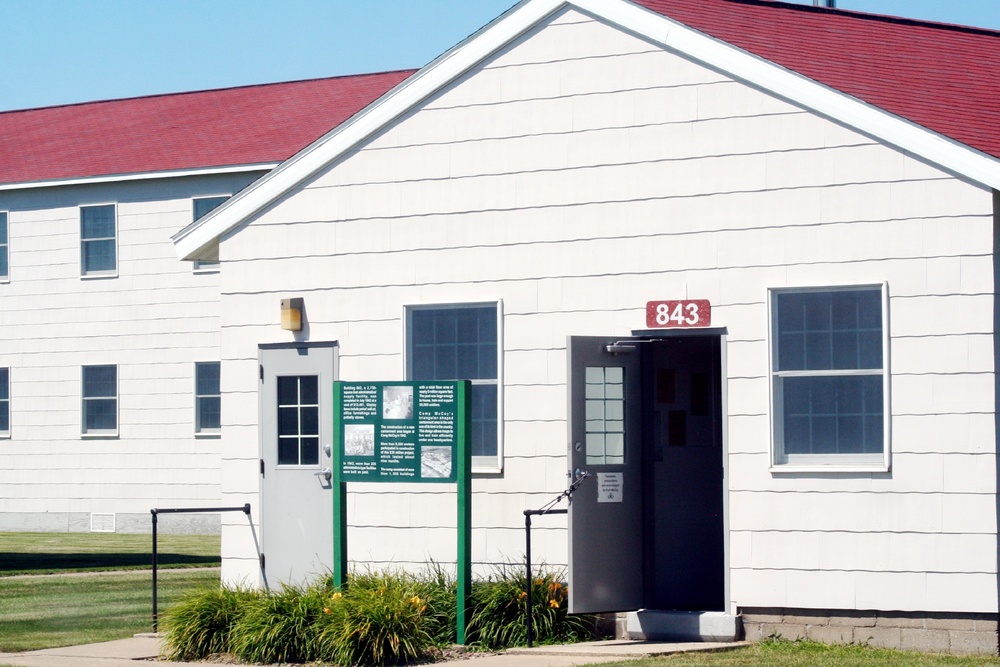 Historical buildings at Fort McCoy's historic Commemorative Area