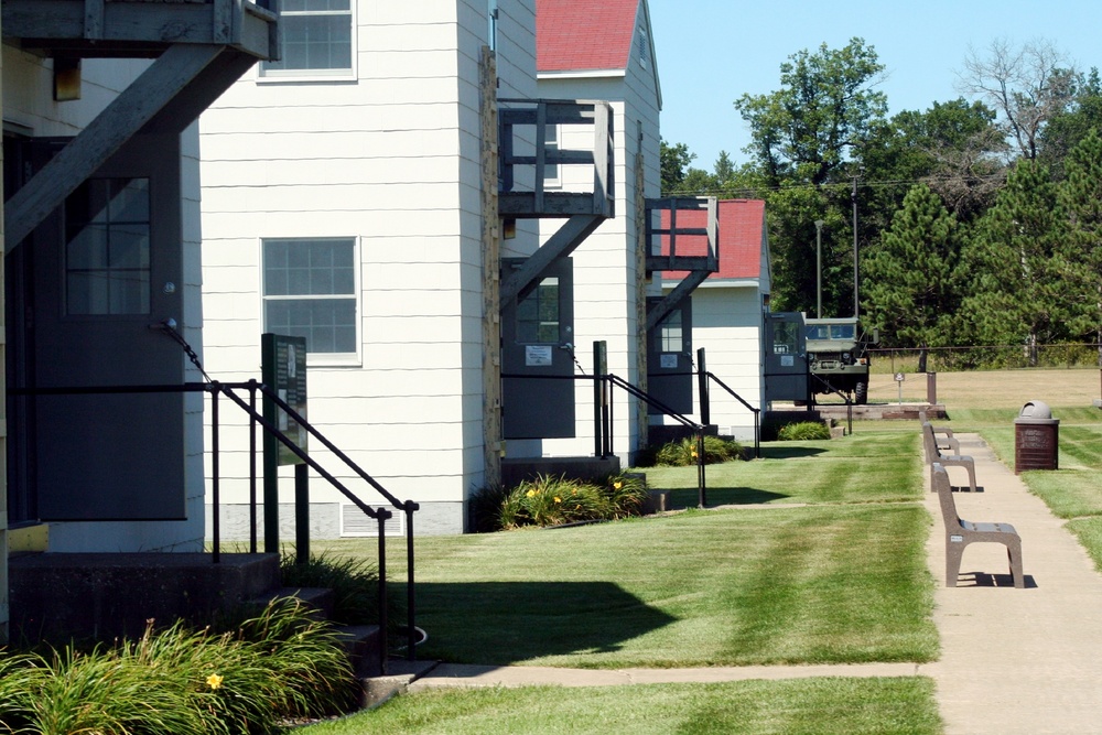 Historical buildings at Fort McCoy's historic Commemorative Area