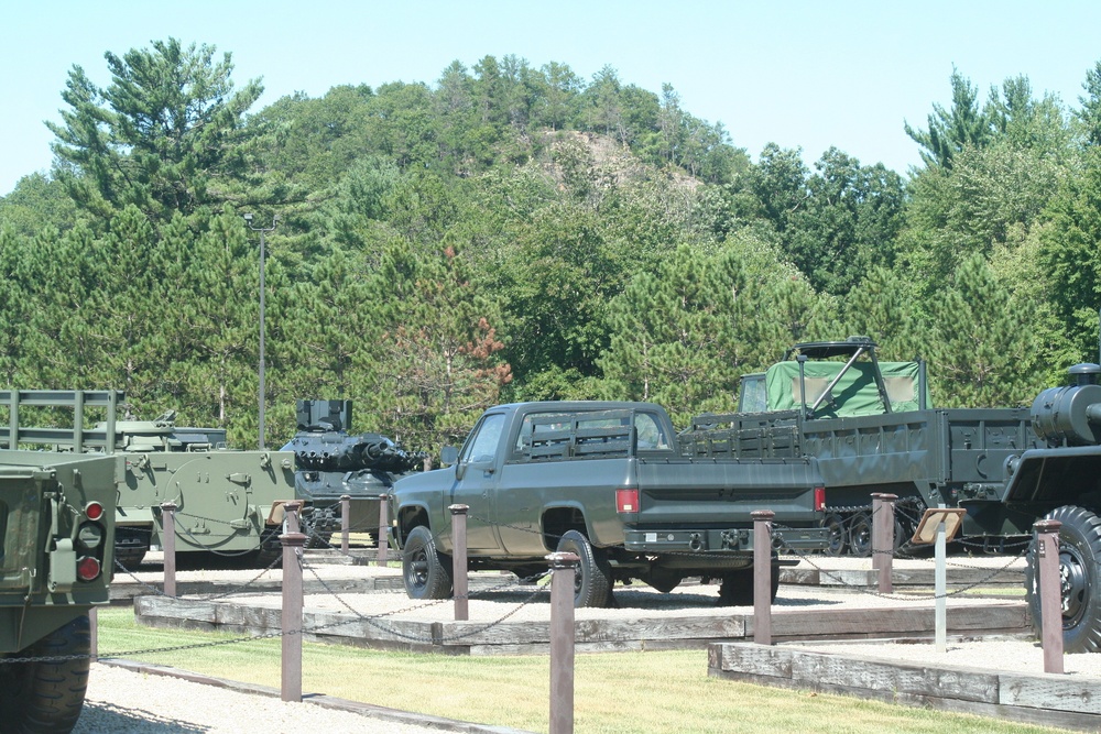 Fort McCoy's Equipment Park at historic Commemorative Area