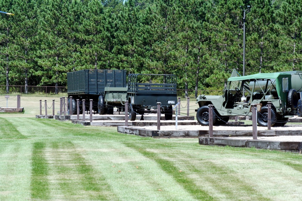 Fort McCoy's Equipment Park at historic Commemorative Area