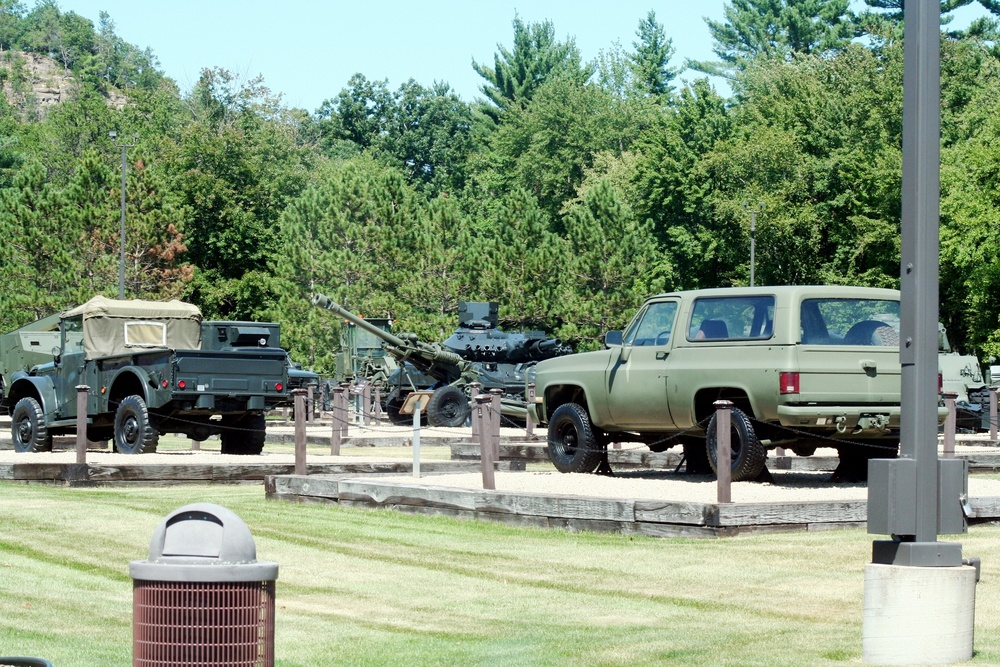 Fort McCoy's Equipment Park at historic Commemorative Area
