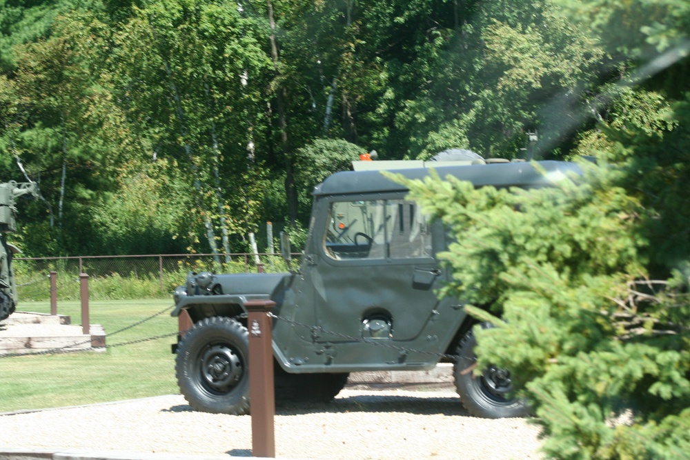 Fort McCoy's Equipment Park at historic Commemorative Area