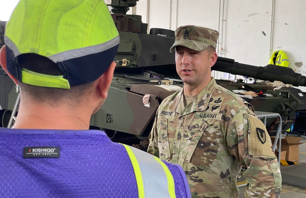 405th AFSB command team conducts site visit to AFSBn-Mannheim, Coleman APS-2 worksite