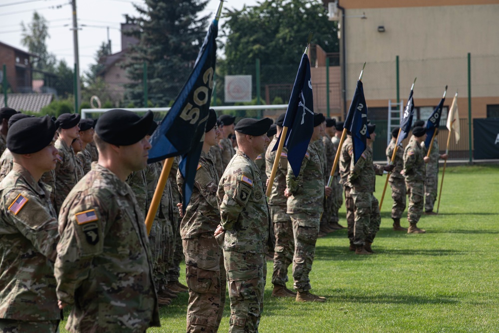 2-502nd Infantry Regiment Change of Responsibility