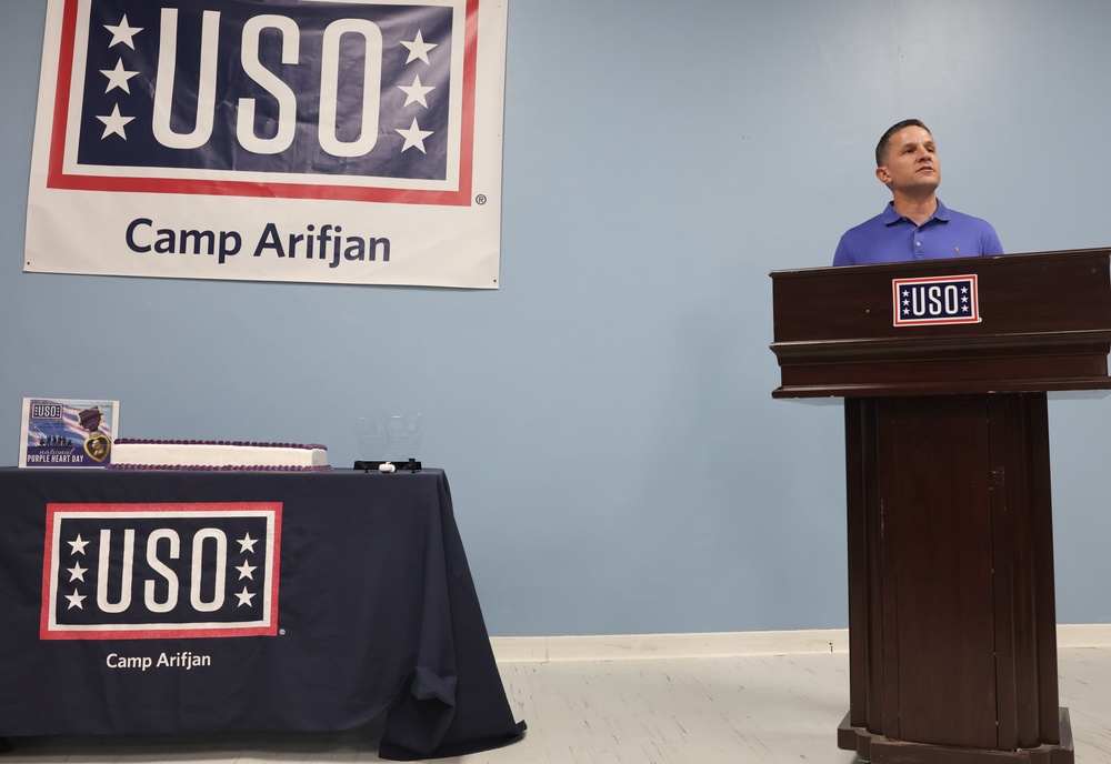 USO Hosts Purple Heart Ceremony, Camp Arifjan, Aug 2022