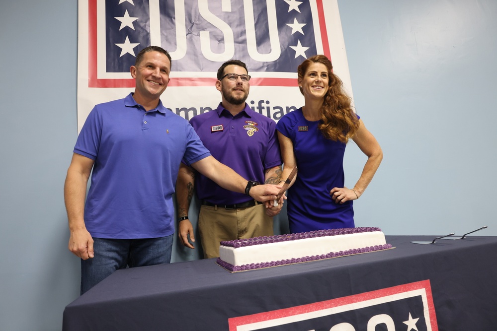 USO Hosts Purple Heart Ceremony, Camp Arifjan, Aug 2022