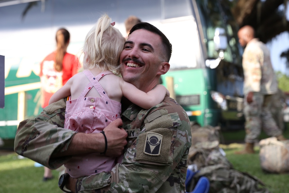 C Troop, 1st Squadron, 153rd Cavalry Returning Home