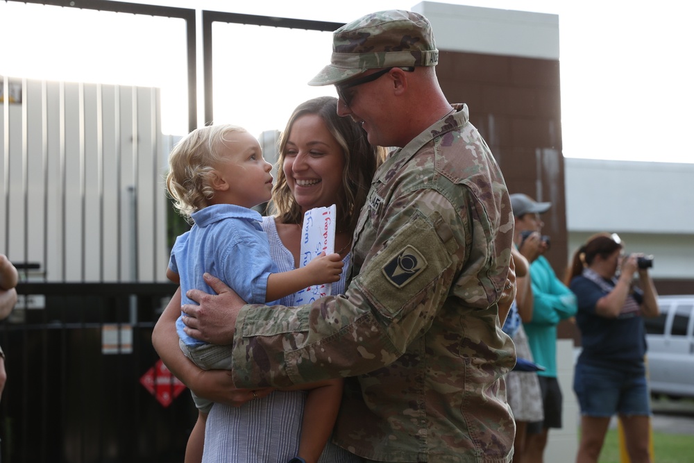 C Troop, 1st Squadron, 153rd Cavalry Returning Home