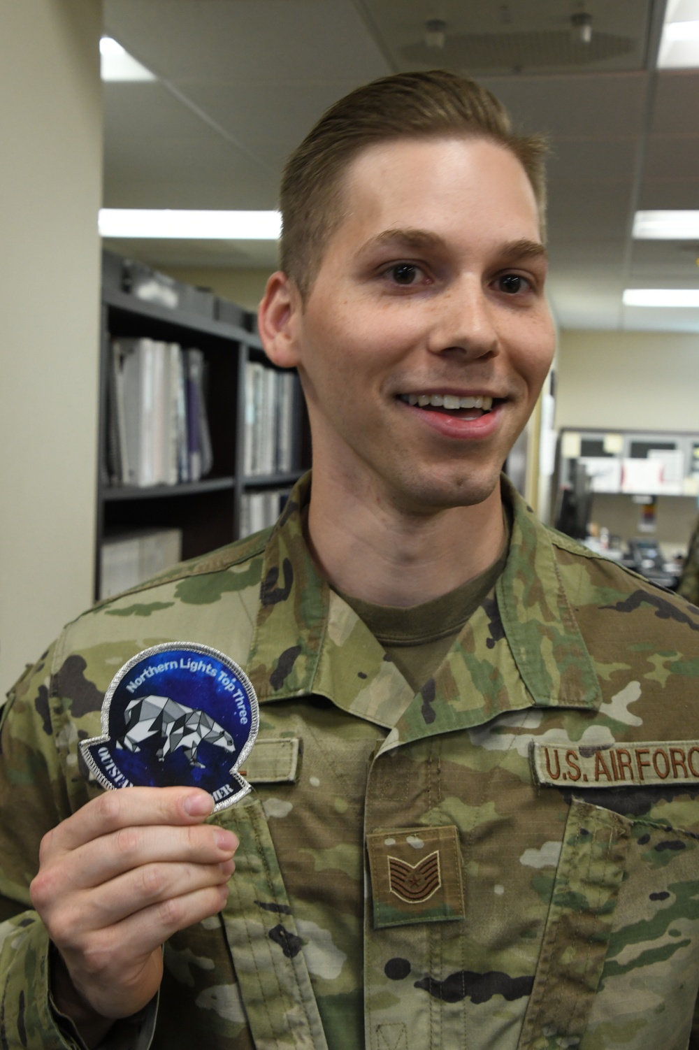 Vogel receives first 168th Wing Northern Lights Top Three Award