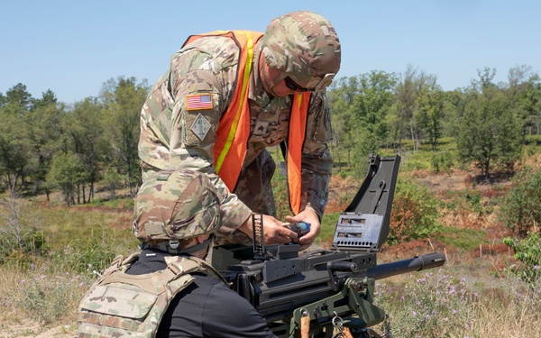 NASCAR racer Brad Keselowski visits Camp Grayling JMTC