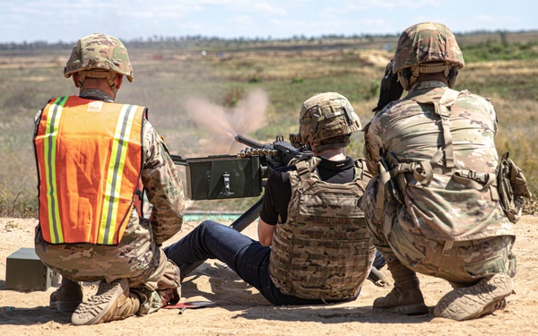 NASCAR racer Brad Keselowski visits Camp Grayling JMTC