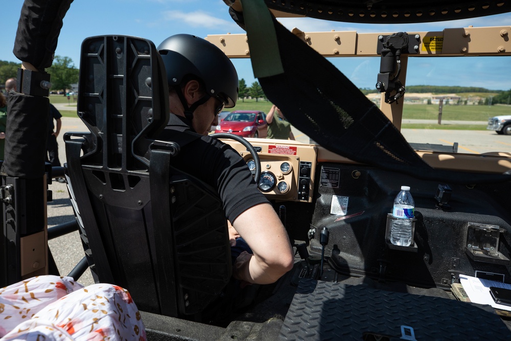 NASCAR Racer Brad Keselowski Visits Camp Grayling JMTC