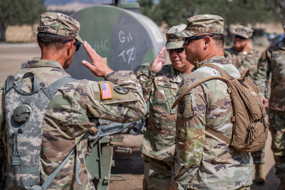 Hawaii Adjutant General Visit to 29th Infantry Brigade Combat Team Exportable Combat Training Capability 2022