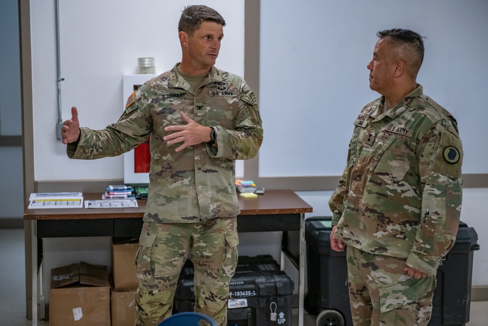 Hawaii Adjutant General Visit to 29th Infantry Brigade Combat Team Exportable Combat Training Capability 2022