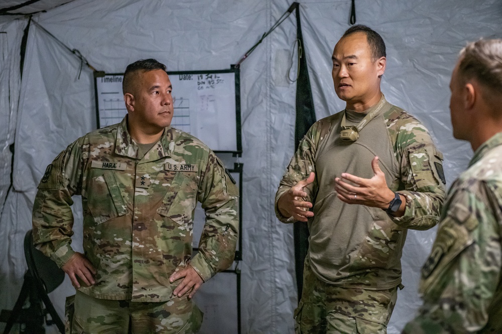 Hawaii Adjutant General Visit to 29th Infantry Brigade Combat Team Exportable Combat Training Capability 2022