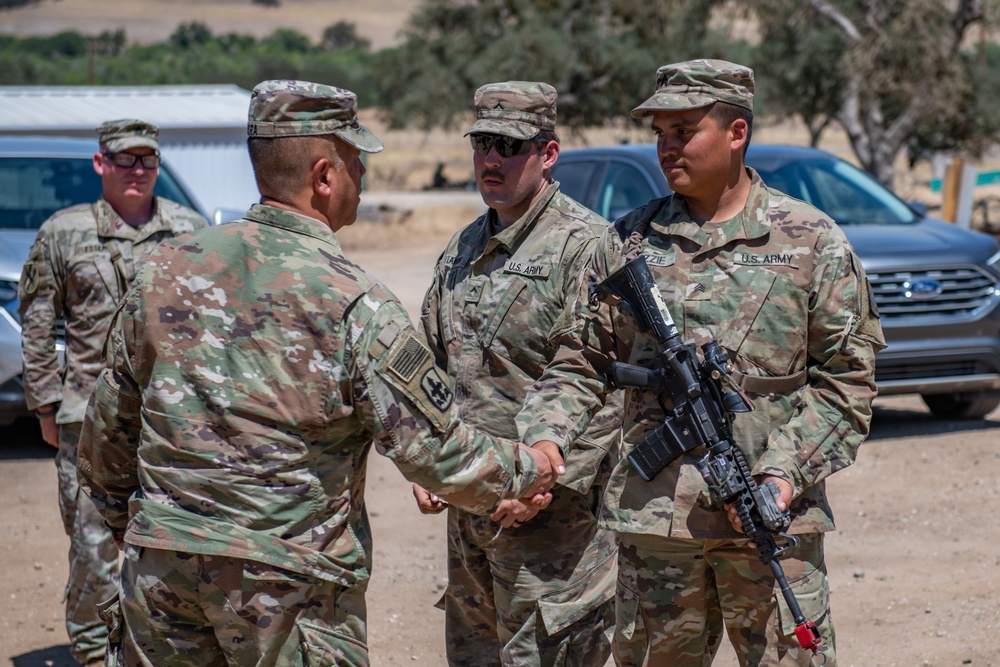 Hawaii Adjutant General Visit to 29th Infantry Brigade Combat Team Exportable Combat Training Capability 2022