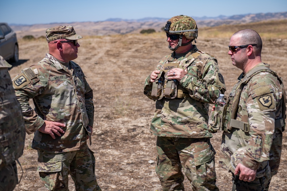 Hawaii Adjutant General Visit to 29th Infantry Brigade Combat Team Exportable Combat Training Capability 2022