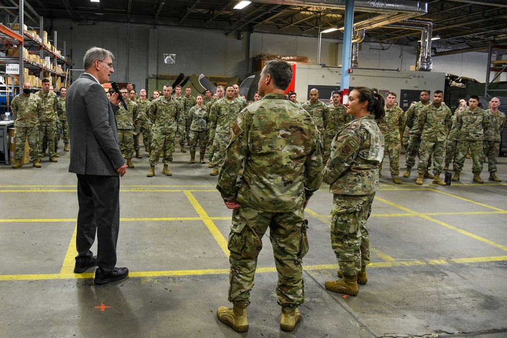 Executive Director of Air National Guard Speaks to 106th Rescue Wing Airmen