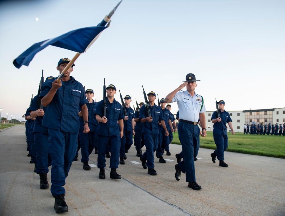 U.S. Coast Guard Training Center Cape May holds Coast Guard Day Sunset Parade