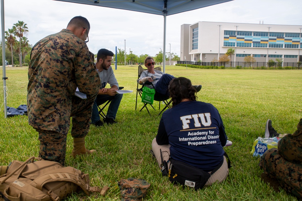 U.S. Marines Participate in Disaster Field Operations Course with Florida College Students