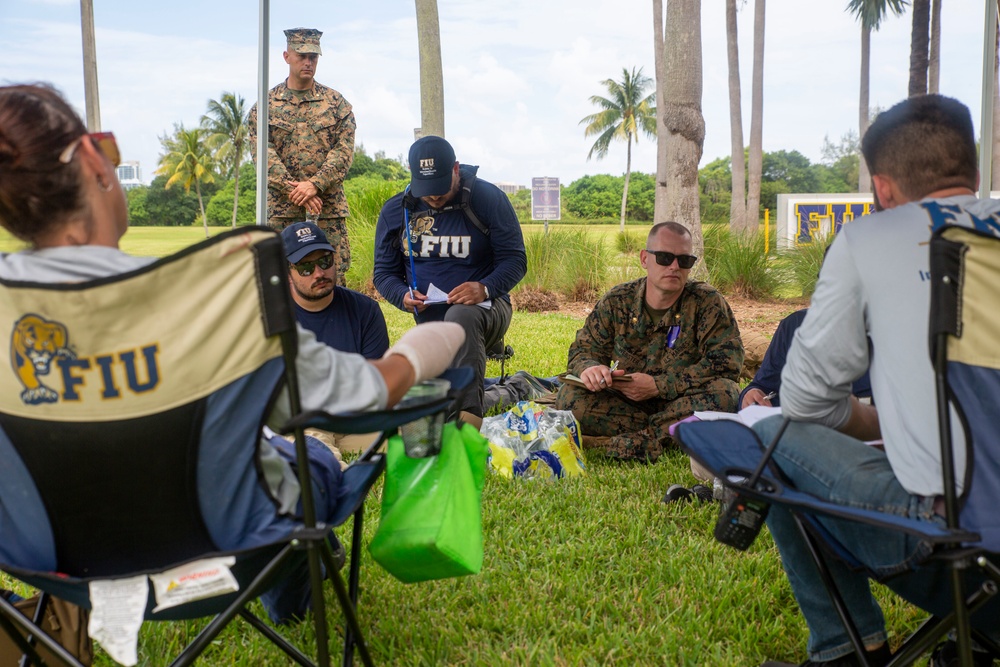 U.S. Marines Participate in Disaster Field Operations Course with Florida College Students