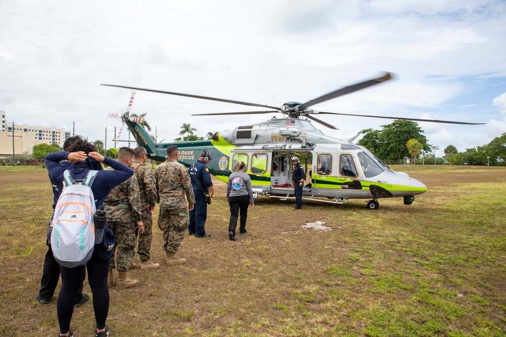 U.S. Marines Participate in Disaster Field Operations Course with Florida College Students