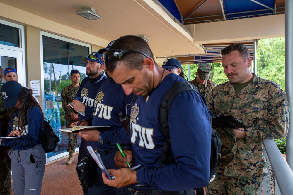 U.S. Marines Participate in Disaster Field Operations Course with Florida College Students