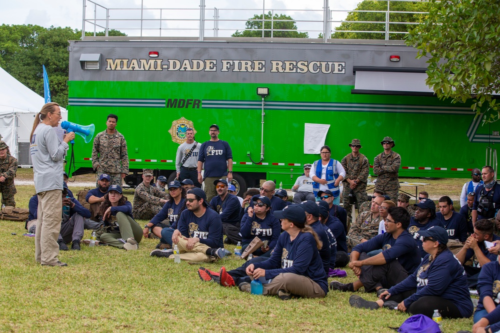 U.S. Marines Participate in Disaster Field Operations Course with Florida College Students