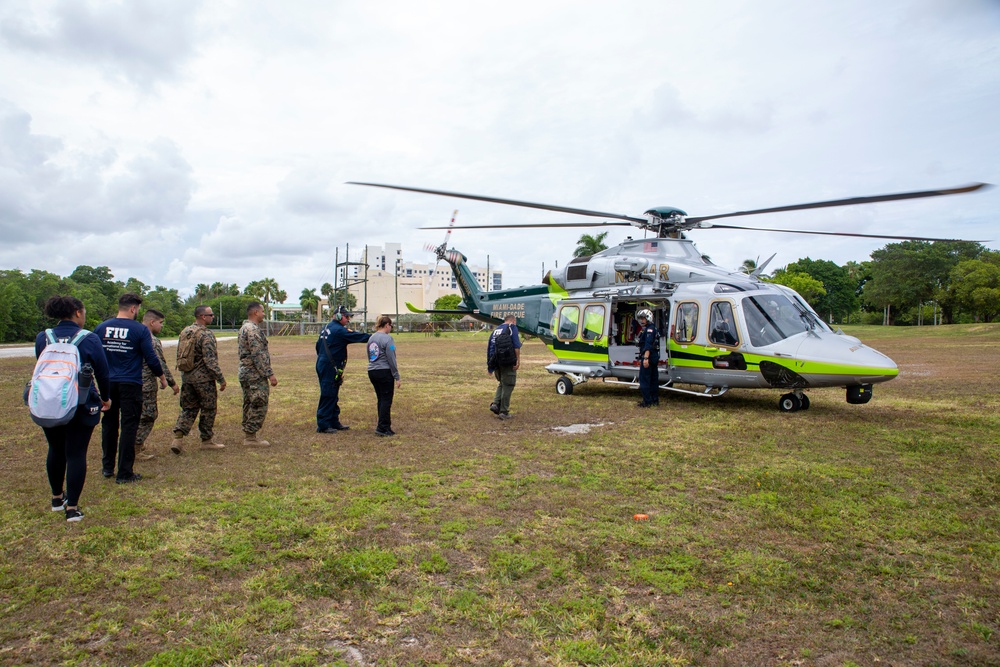 U.S. Marines Participate in Disaster Field Operations Course with Florida College Students