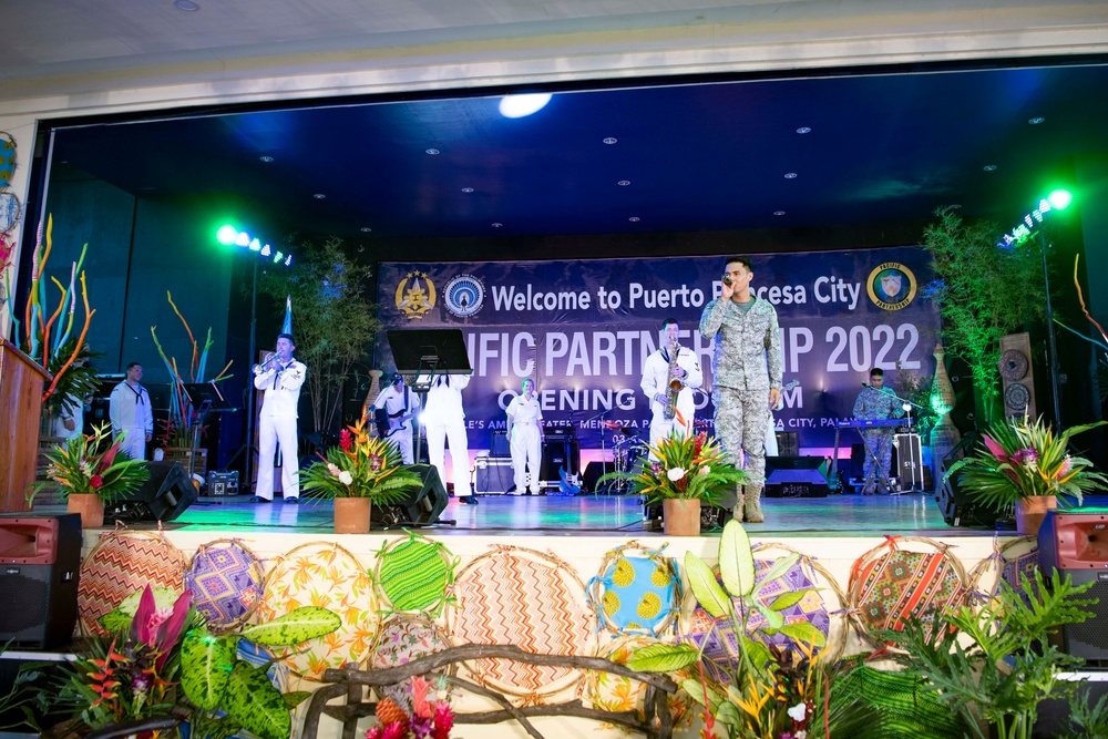 Multinational Band Members Perform for Pacific Partnership 2022 Philippine Opening Ceremony