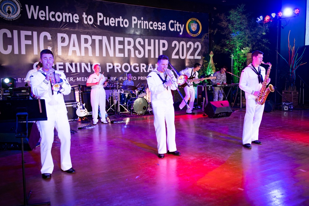 Multinational Band Members Perform for Pacific Partnership 2022 Philippine Opening Ceremony