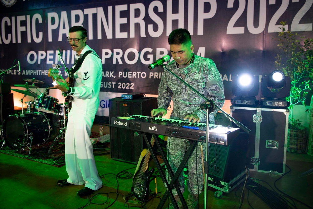 Multinational Band Members Perform for Pacific Partnership 2022 Philippine Opening Ceremony