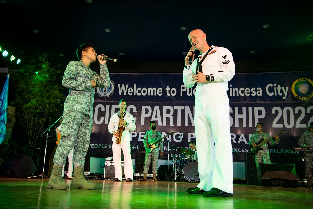 Multinational Band Members Perform for Pacific Partnership 2022 Philippine Opening Ceremony