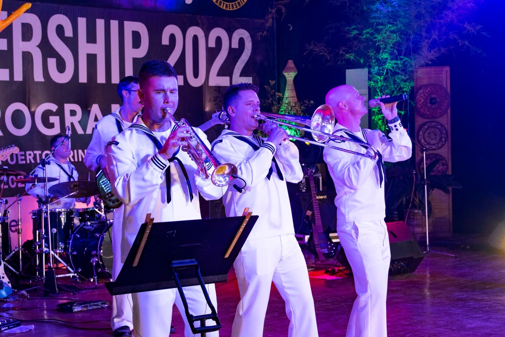 Multinational Band Members Perform for Pacific Partnership 2022 Philippine Opening Ceremony