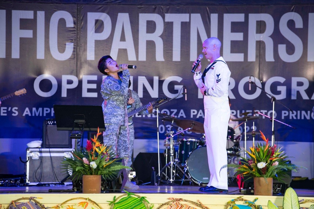 Multinational Band Members Perform for Pacific Partnership 2022 Philippine Opening Ceremony