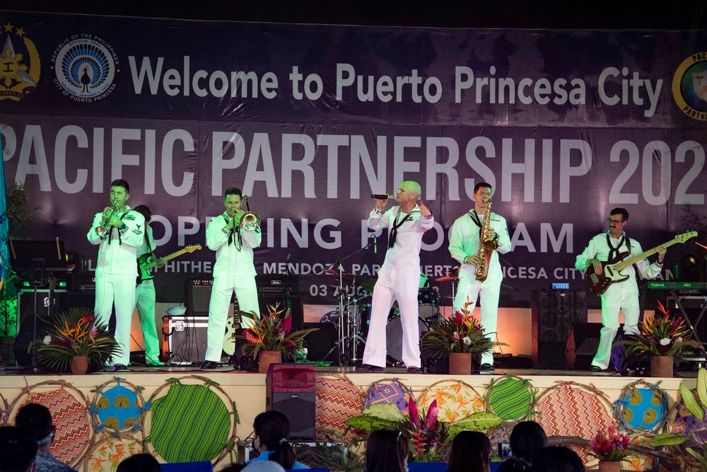 Multinational Band Members Perform for Pacific Partnership 2022 Philippine Opening Ceremony