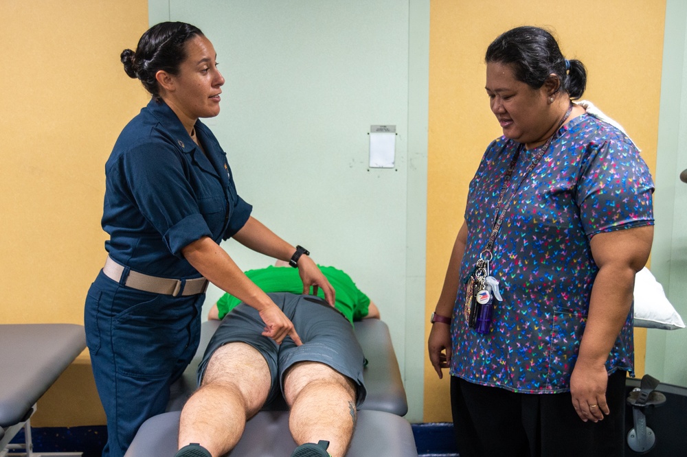 Pacific Partnership 2022 Side-by-Side Physical Therapy Exchange Aboard USNS Mercy
