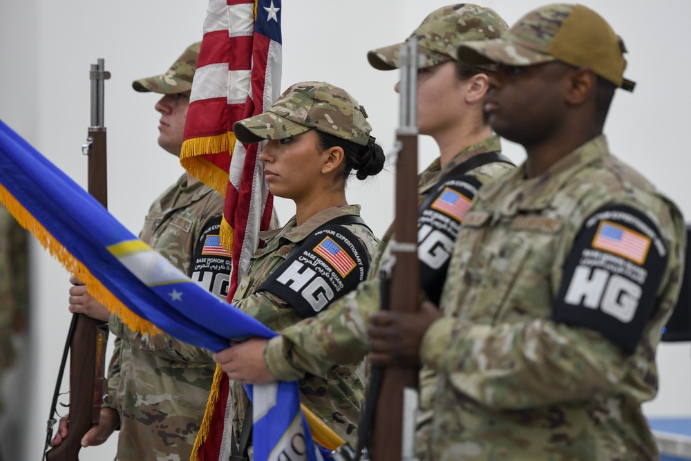 Once more with feeling — the 380th ECS ends change of command season at ADAB