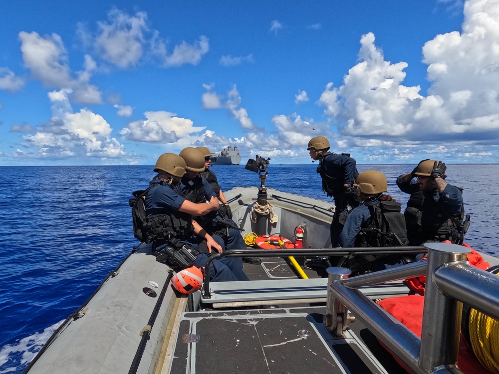 Visit, Board, Search, and Seizure Training Evolution aboard USS New Orleans and USS Miguel Keith August 7, 2022
