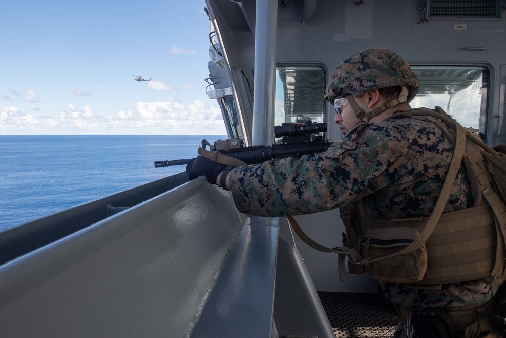 Visit, Board, Search, and Seizure Training Evolution aboard USS New Orleans and USS Miguel Keith August 7, 2022