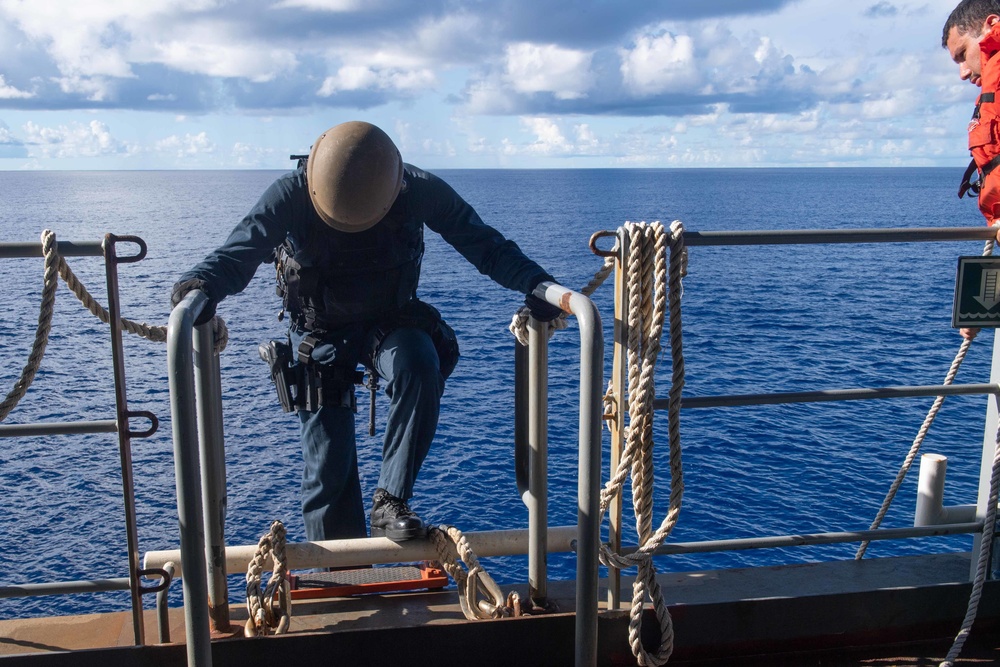Visit, Board, Search, and Seizure Training Evolution aboard USS New Orleans and USS Miguel Keith August 7, 2022