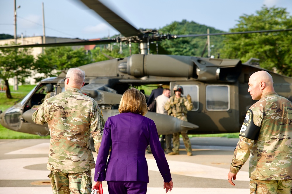 Nancy Pelosi Visits Demilitarized Zone