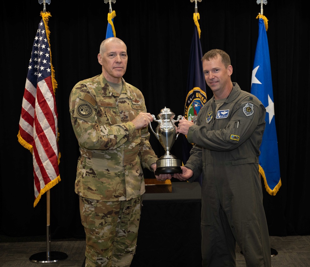 509th Operations Support Squadron receives the 2021 Omaha Trophy