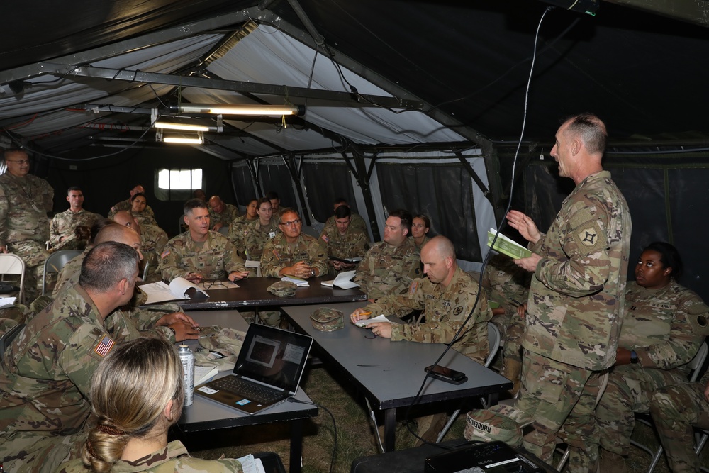 Officer brief at Northern Strike 22