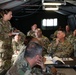 US Army Captain briefs Colonel on operations