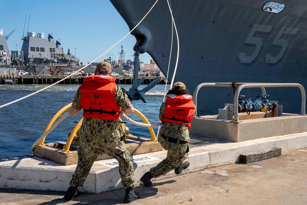 USS Leyte Gulf Deployment Departure