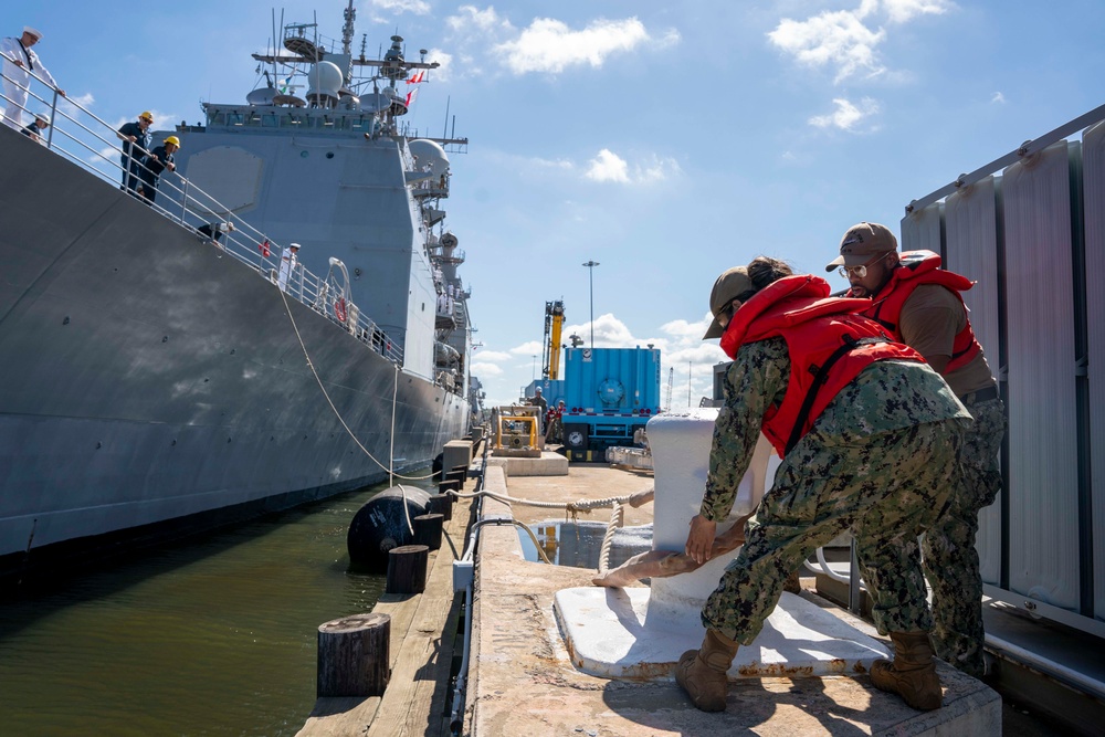 USS Leyte Gulf Deployment Departure