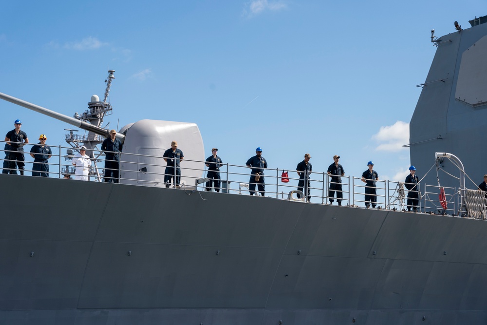 USS Leyte Gulf Deployment Departure